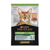 Pro Plan Sterilised Maintenance, влажный корм для стерилизованных кошек и кастрированных котов лосось в соусе, 85 г