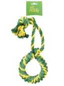 Petsiki Кольцо канатное большое (желтый-зеленый-зеленый) 