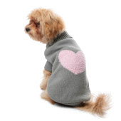Gamma Свитер для животных "Сердечко" XS, серый, дл.изделия по спине 20см