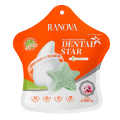 Ranova Лакомство для собак сублимированное Звёздочка для зубов с курицей и морскими водорослями, 45 г