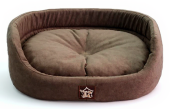 Дружок Лежанка овальная с подушкой малая 33/2 43х36х17