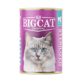Зоогурман Влажный корм для кошек Big Cat Sterilized «Телятина с кроликом», кусочки в желе, 350 г