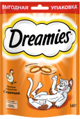 Dreamies Лакомство для кошек подушечки с Курицей,