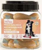 BIOHAUS Лакомство для собак Мясо кролика на кальциевой кости, 750 г