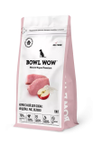 BOWL WOW Корм сухой для собак средних пород с индейкой, рисом и добавлением яблока, 10 кг