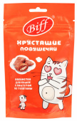 TiTBiT Лакомство для кошек Хрустящие подушечки Biff с паштетом из телятины, 60 г