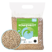 КОМФИКОТ  Наполнитель древесный впитывающий, мелкие гранулы, 21 л