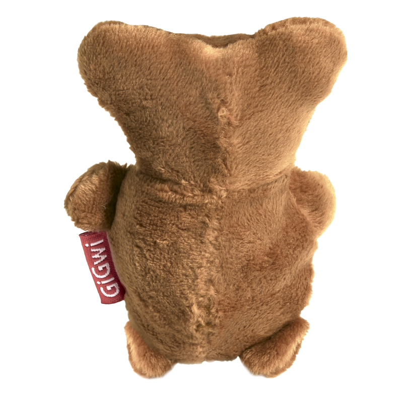GiGwi Игрушка для собак Мишка с пищалками 10см, серия PLUSH FRIENDZ