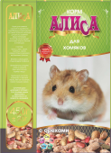 Алиса Зерносмесь "Для хомяков + орехи" 450 г