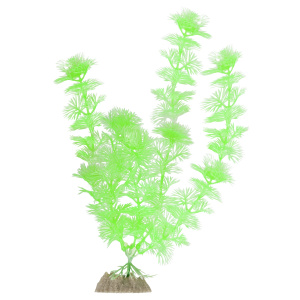 GLOFISH Растение пластиковое, с GLO-эффектом флуоресцентное зеленое 40 см