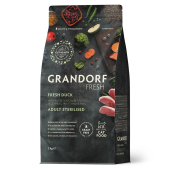 GRANDORF FRESH Cat Duck STERILISED Свежее мясо утки с бататом для стерилизованных кошек