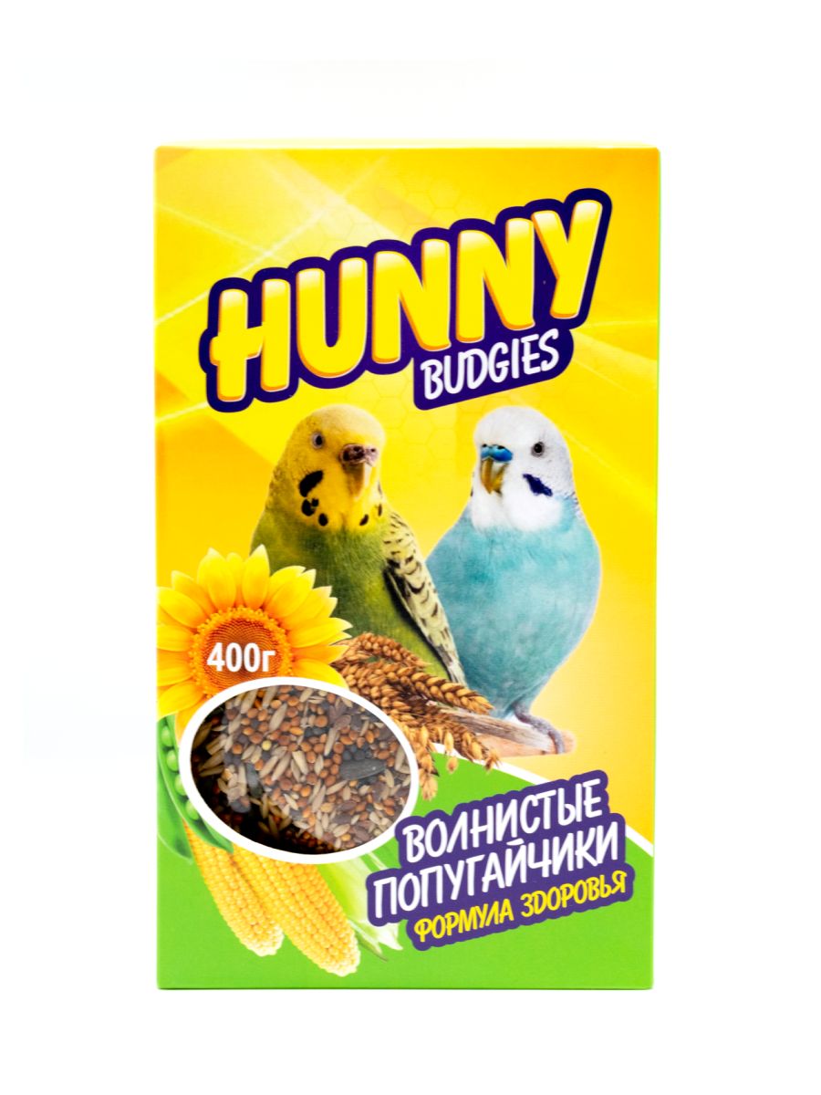 HUNNY Зерносмесь для волнистых попугаев, 400 г