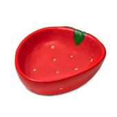 Triol Миска керамическая для мелких животных "Клубника", 0,05л