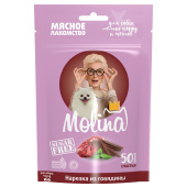 Molina Лакомство для собак мелких пород Нарезка из говядины, 50 г