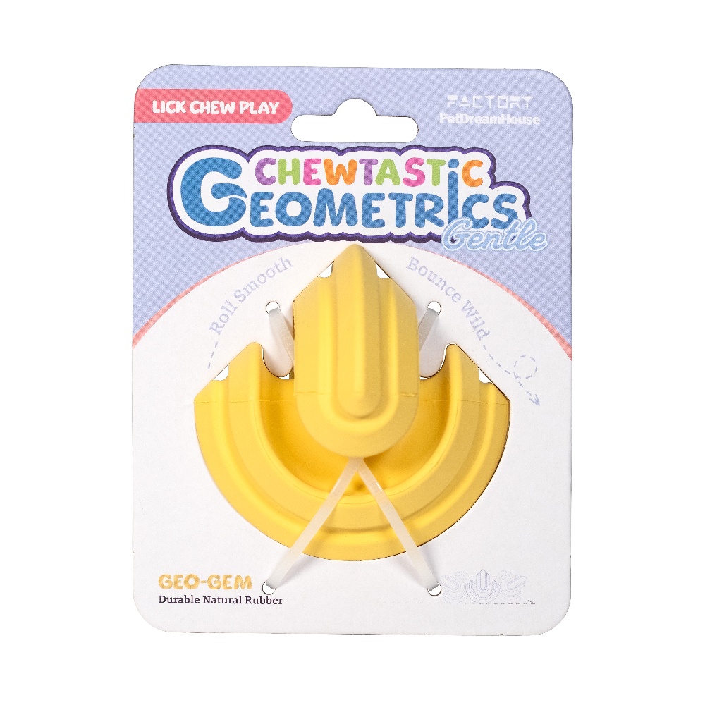 Игрушка интерактивная для собак из натурального каучука Chewtastic Geometrics Geo-Gem,