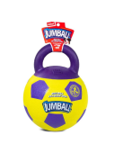 GiGwi Игрушка для собак Мяч футбольный c ручкой желтый 26см, серия JUMBALL 75366