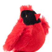 Mr.Kranch Игрушка для кошек Птичка плюшевая с кошачьей мятой 8 см красная