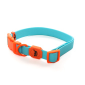 Triol Ошейник из биотана "Лазурный апельсин" S, голубой, 15*270-370мм