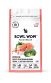 BOWL WOW Fresh Meat Корм сухой с лососем, белой рыбой и брокколи для стерилизованных кошек, 1,5 кг