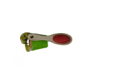 PET DOUBLEBRUSH Расческа для животных двусторонняя,с щеткой, деревянная ручка, средняя 