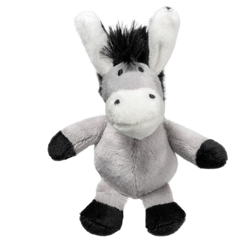 GiGwi Игрушка для собак Ослик с пищалкой 12см, серия PLUSH FRIENDZ