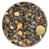Биодизайн Галька бело-черно-коричневая 7-10 мм. Пакет 4л. 5кг