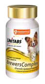 Unitabs BrewersComplex, с пивными дрожжами для мелких собак с Q10, 100 таблеток
