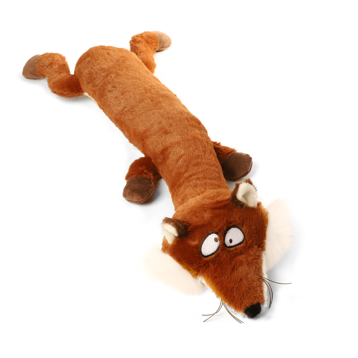 GiGwi Игрушка для собак Лиса с пищалками 62см, серия PLUSH FRIENDZ