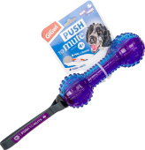 GiGwi Игрушка для собак Гантель с отключаемой пищалкой 18см, серия PUSH TO MUTE 75332