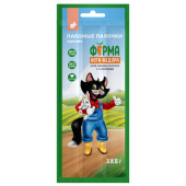 Мнямс Лакомство Ферма кота Федора лакомые палочки для кошек и котят из кролика 3 х 5 г 