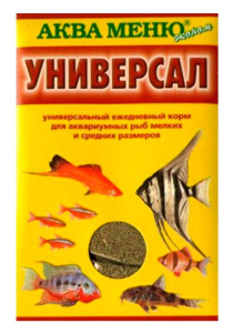 Аква Меню Универсал Корм для мелких и средних рыб, гранулы, 30 г