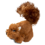GiGwi 75308 Игрушка для собак Белка с пищалкой 15см, серия PLUSH FRIENDZ