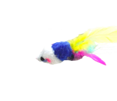 Алиса Игрушка для кошки Мышка меховая с перьямив набор 4шт. 5см