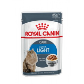 Royal Canin Ultra Light Welght, Влажный корм для кошек, склонных к полноте, в соусе, 85 г