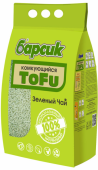 Барсик TOFU Зелёный Чай наполнитель древесный комкующийся 4,54 л
