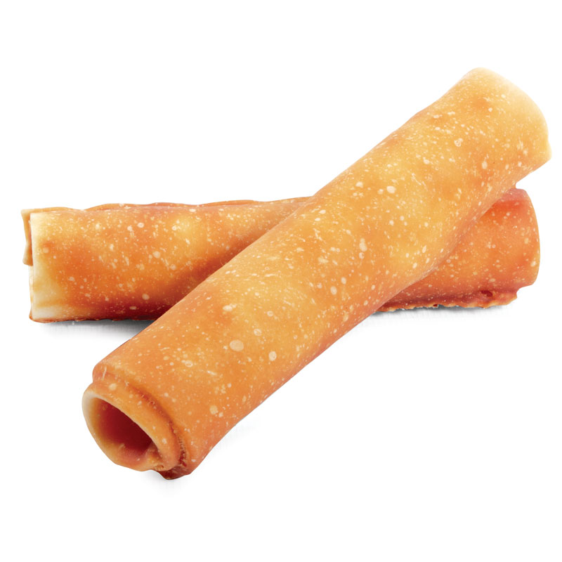 Triol Трубочки жевательные с мясом курицы, 12,5см (уп.2шт.), серия DENTAL