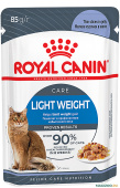 Royal Canin Light Welght, консервы в желе для склонных к полноте кошек, 85 г