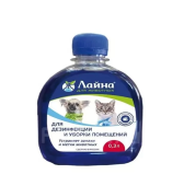 Россия ЛАЙНА средство для дезинфекции, уборки помещений и устранения запахов и меток животных, 0,3 л