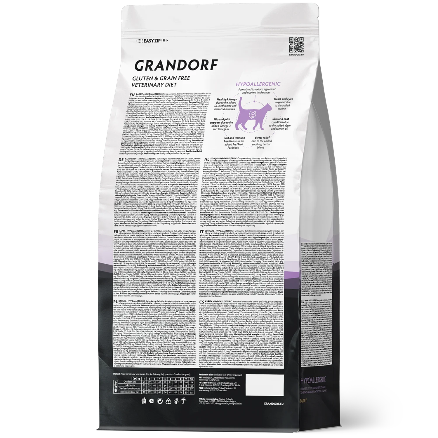 GRANDORF VETERINARY DIET Cat HYPOALLERGENIC диетический корм для кошек с пищевой аллергией или непереносимостью
