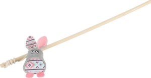 Zolux Удочка-дразнилка для кошек с кошачьей мятой "Кролик из капусты"