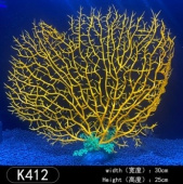Китай Искусственное растение К 412 Куст-неон оранжевый 30*25 см 