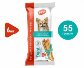 TiTBiT Biff DENT жевательный снек для мелких собак для чистки зубов со вкусом Говядины 6шт