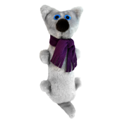 Зооник Игрушка для собак Кот с пищиком бутылка 11*13*38 см