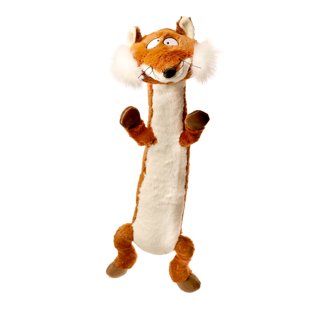 GiGwi Игрушка для собак Лиса с пищалками 62см, серия PLUSH FRIENDZ