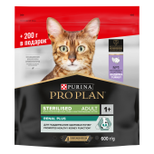 Pro Plan Sterilised RENAL сухой корм с высоким содержанием индейки, 400 г + 200 г