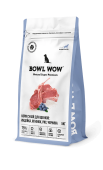 BOWL WOW Корм сухой для щенков крупных пород собак с индейкой, ягненком, рисом и добавлением черники, 5 кг