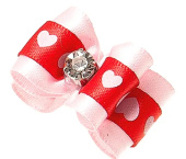 DeLIGHT Бантик (пара) двойной объёмный, Ностальжи, 3см * 1 см