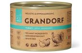 GRANDORF консервы для собак Паштет из индейки с яблоком и малиной 200 г