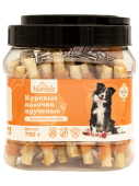 BIOHAUS Лакомство для собак Куриные палочки крученые, 750 г