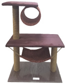 Дружок 011 Домик 4-х этаж. с трубой+гамак